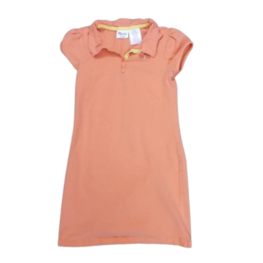 X2) Girl connection stretch orange 7/8 dress
